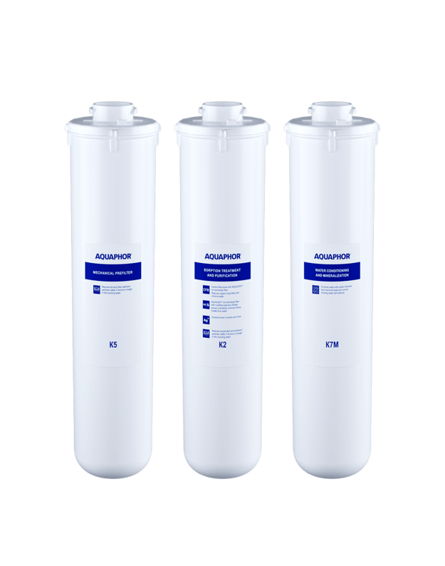 Aquaohor RO-101S/ 102S filtrų, trijų kasečių rinkinys, be membranos