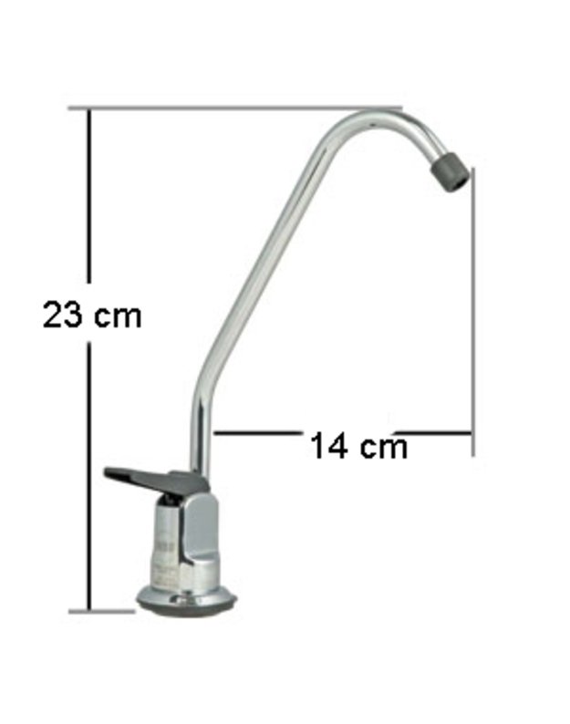 Blizgus viengubas vandens kranelis geriamojo vandens sistemoms RO KR2 2