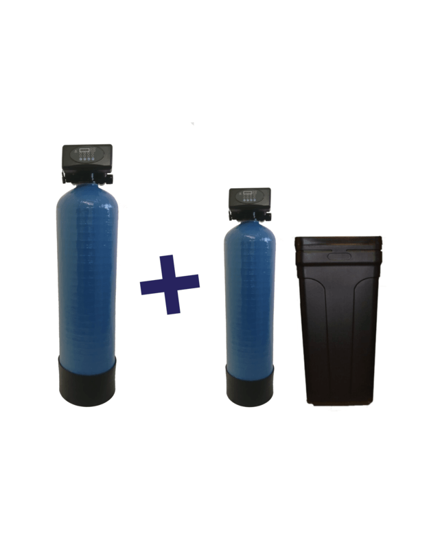 Komplektas: automatinis nugeležinimo filtras PR OXI 150 ir  vandens minkštinimo filtras PR SOFT S65-35