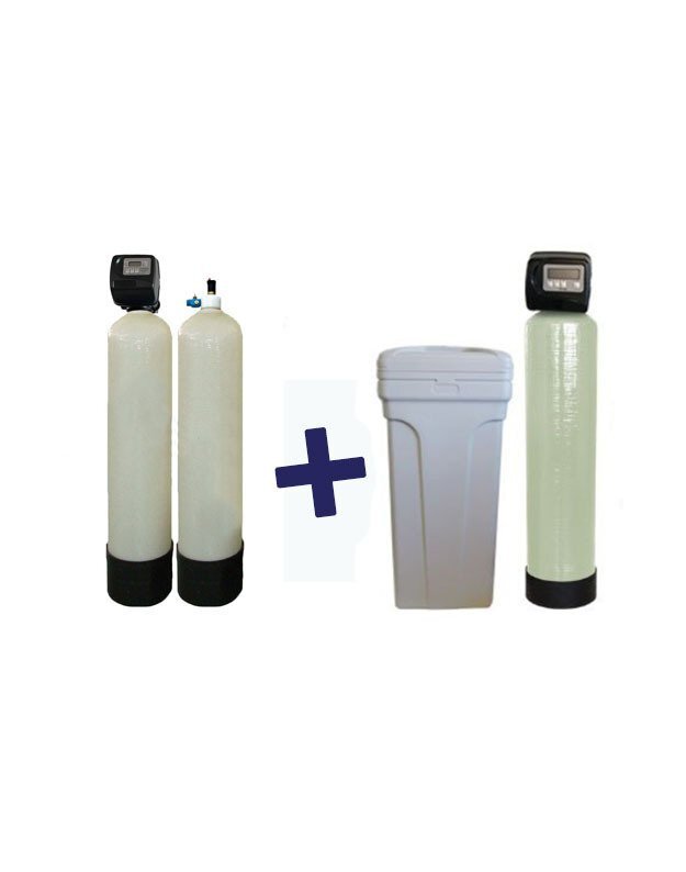 Automatinis nugeležinimo filtras PR AIF 150 I ir  vandens minkštinimo filtras SOFT 30