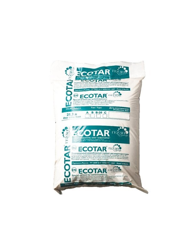 Filtravimo užpildas Ecotar B,  filtrų užpildas, 25 litrai